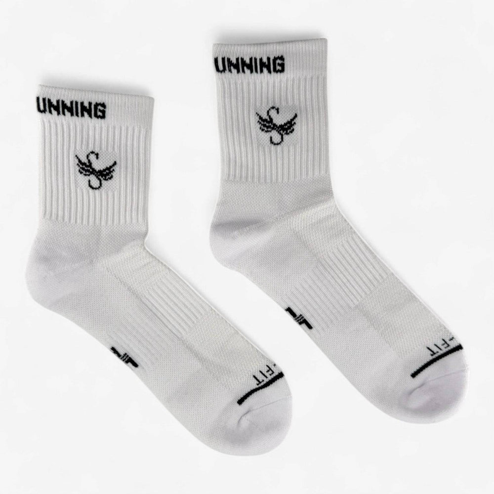 White Women’s Socks - Dry Fit Active | One Size Fits All (Pack of 2)