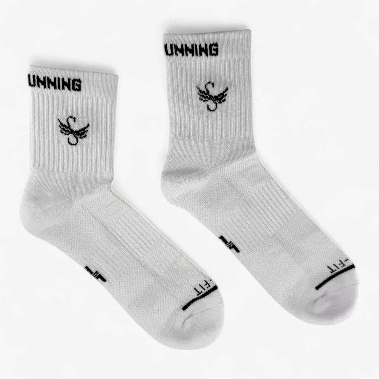 White Women’s Socks - Dry Fit Active | One Size Fits All (Pack of 2)